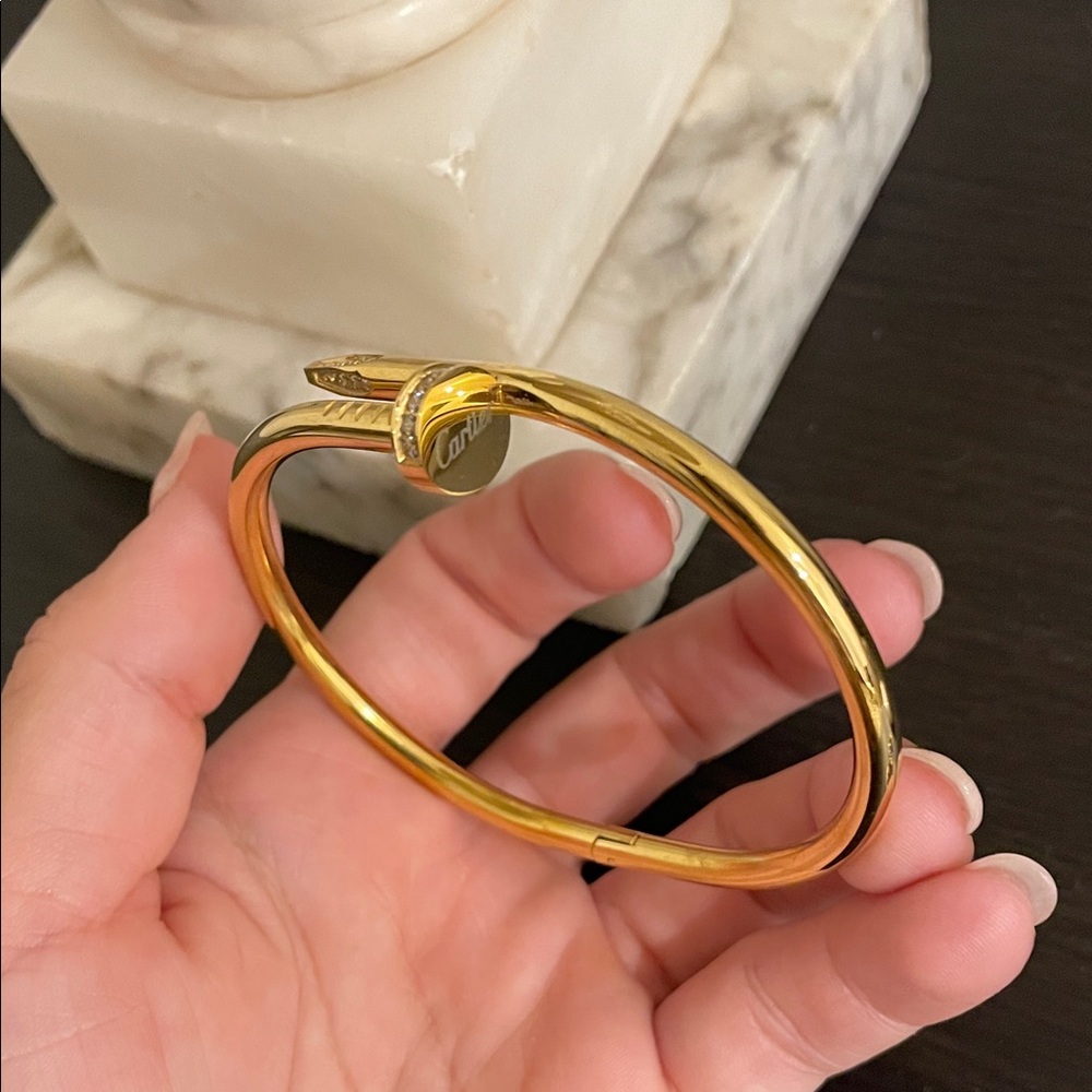 Gold Nail Bracelet